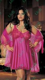 Романтическое платье беби-долл с шифоновым пеньюаром