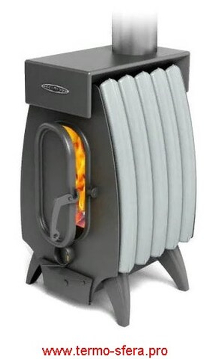 Печь длительного горения ТМФ Огонь-Батарея 5 Лайт Серый металлик