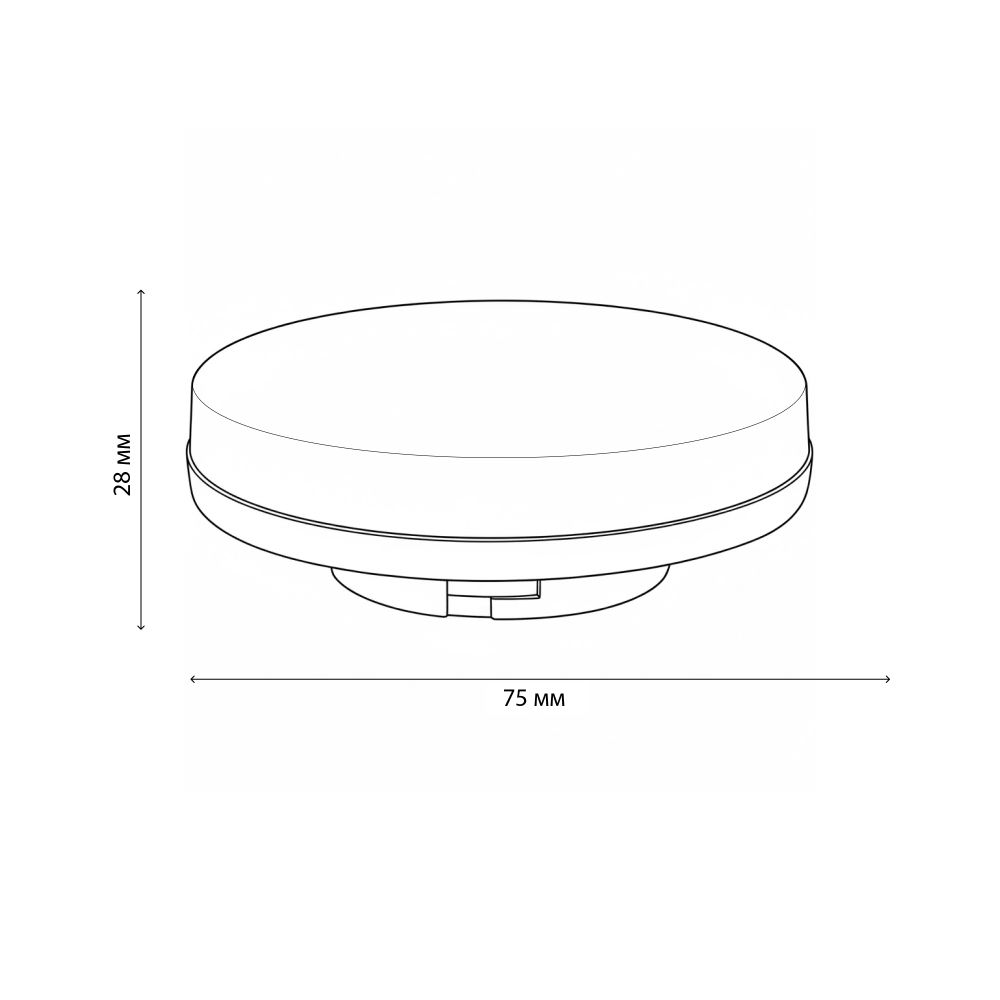 LED-GX53-16W-NW-GX53-FR PLZ01WH Лампа светодиодная. матовая. Белый свет 4000K. Картон. ТМ Uniel