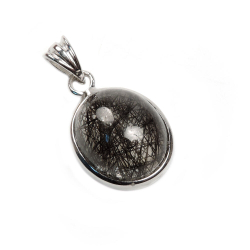 Кулон "Граффити" кварц-волосатик с шерлом