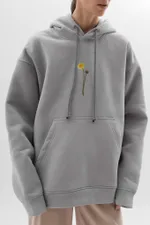 Худи Гербарий Warm Одуванчик Серый