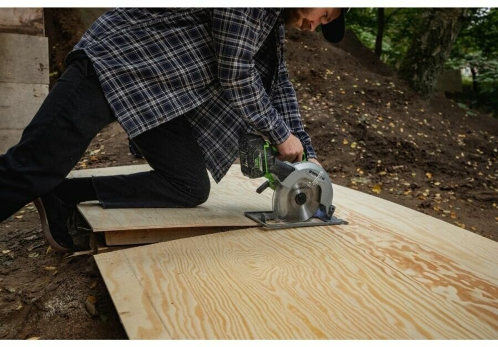 Циркулярная пила аккумуляторная GREENWORKS GD24CS 24V, бесщеточная, без АКБ и ЗУ (1500907)