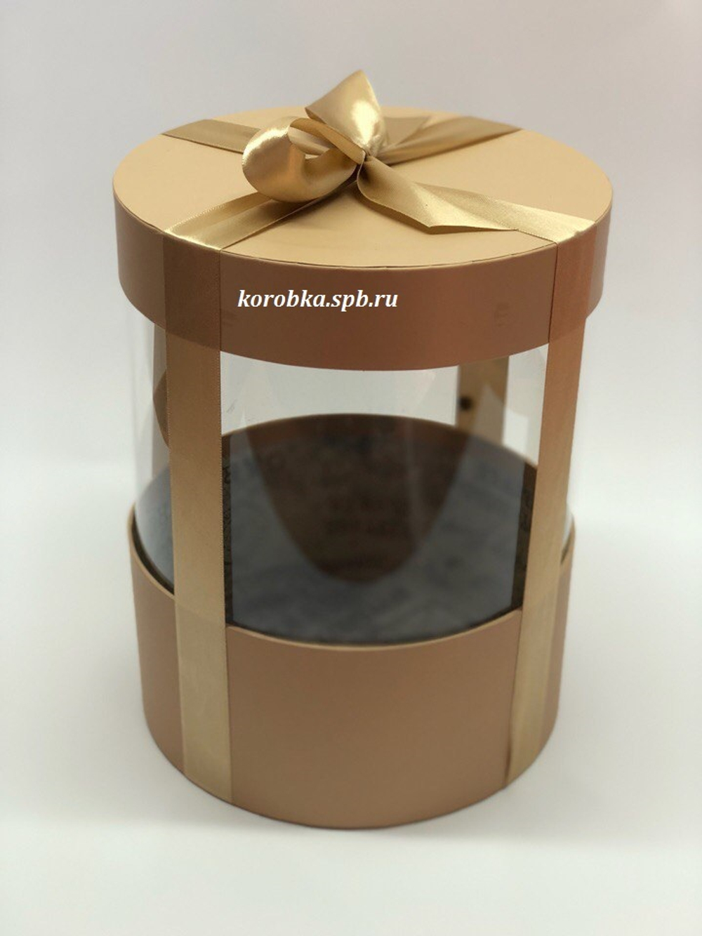 Коробка аквариум 22,5 см Цвет : Крафт .