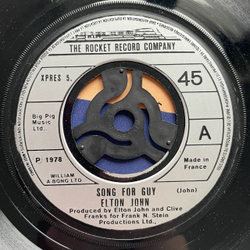 Винтажная виниловая пластинка LP Elton John Song For Guy 7 дюймов (France 1978)