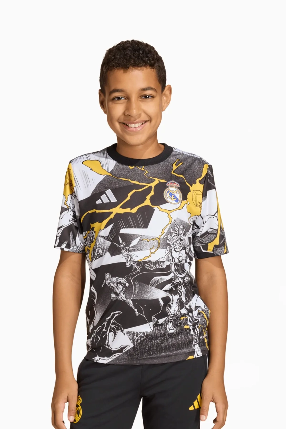 Футболка adidas Real Madrid x Marvel 25/26 Pre-Match Junior
