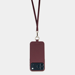 Чехол для iPhone 17 Pro Max Paul Теленок Бордовый