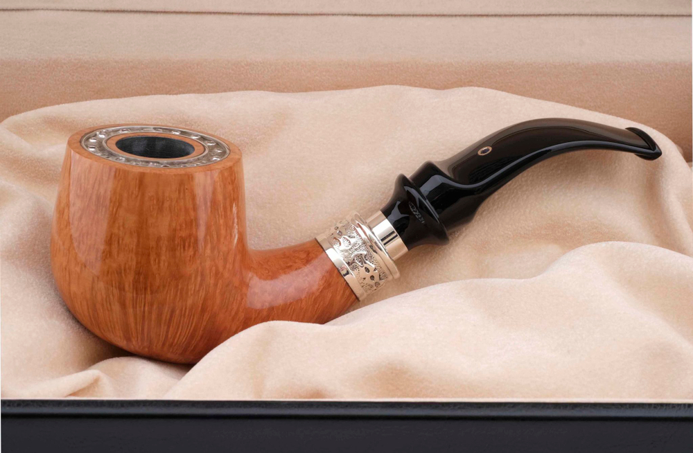 Курительная трубка Ser Jacopo Leonardo da Vinci Zaffiro (Сапфир) в шкатулке  S699