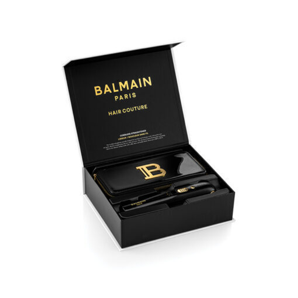 Balmain Hair Couture Утюжок беспроводной цвет черный + золотой B713 Limited Edition Cordless Straightener FW21 Black Gold