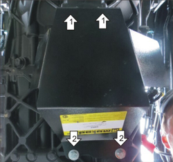 Защита стальная 3 мм ПГУ MAN TGS (оцинкованная) MOTODOR.24803