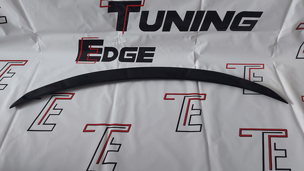 Лип спойлер багажника Hyundai Solaris (черный глянец)