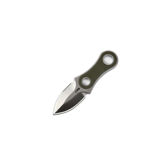 Нож CJRB CJ1940-GN Knap - нож с фиксированным клинком, рукоять зеленый G10,  клинок стоунвош, сталь AR-RPM9