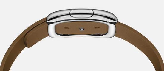 Часы смарт Apple Watch 38мм (коричневый кожаный с современной пряжкой)