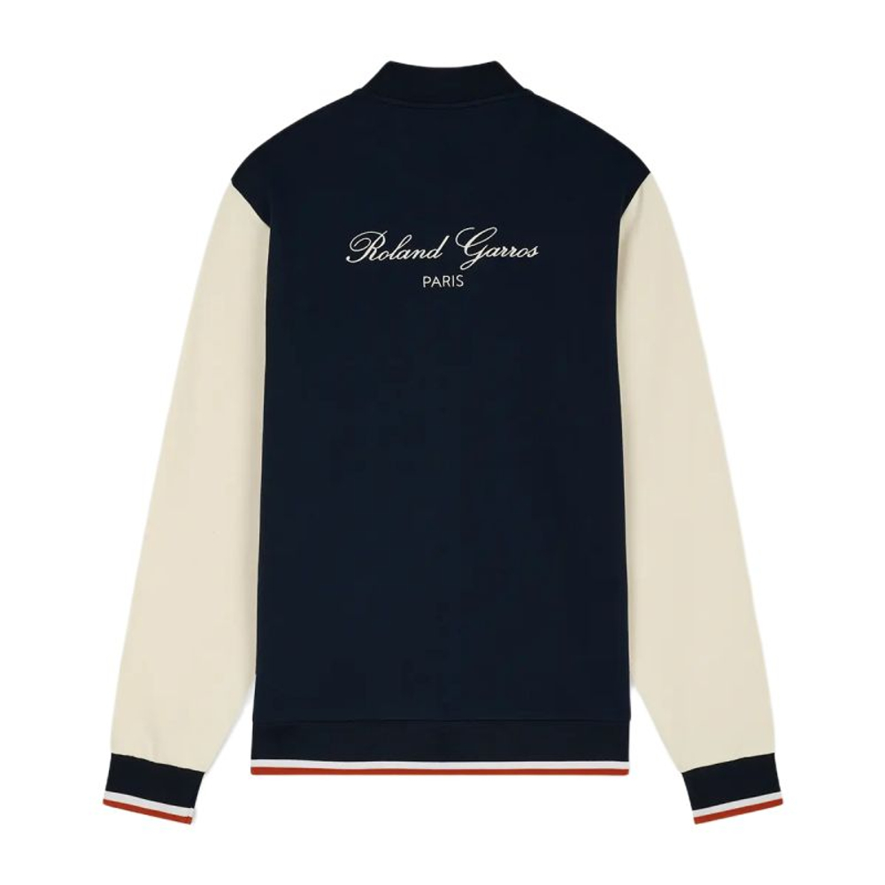 Мужская теннисная кофта Roland Garros Teddy Heritage - navy blue