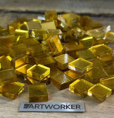 Золотая смальта 15х15 мм (2.5 гр) - 6 мм