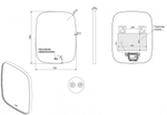 Зеркало со встроенной подсветкой ES-3311JD Esbano 700х900