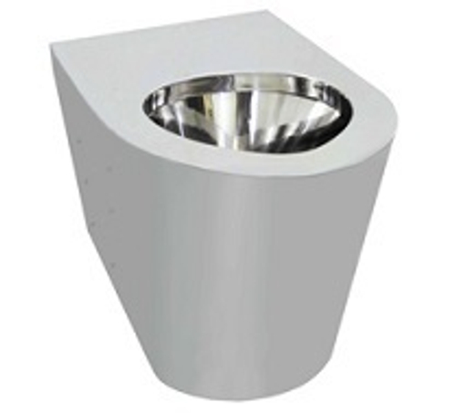 Унитаз напольный нерж. сталь NOFER 13013.B глянцевый