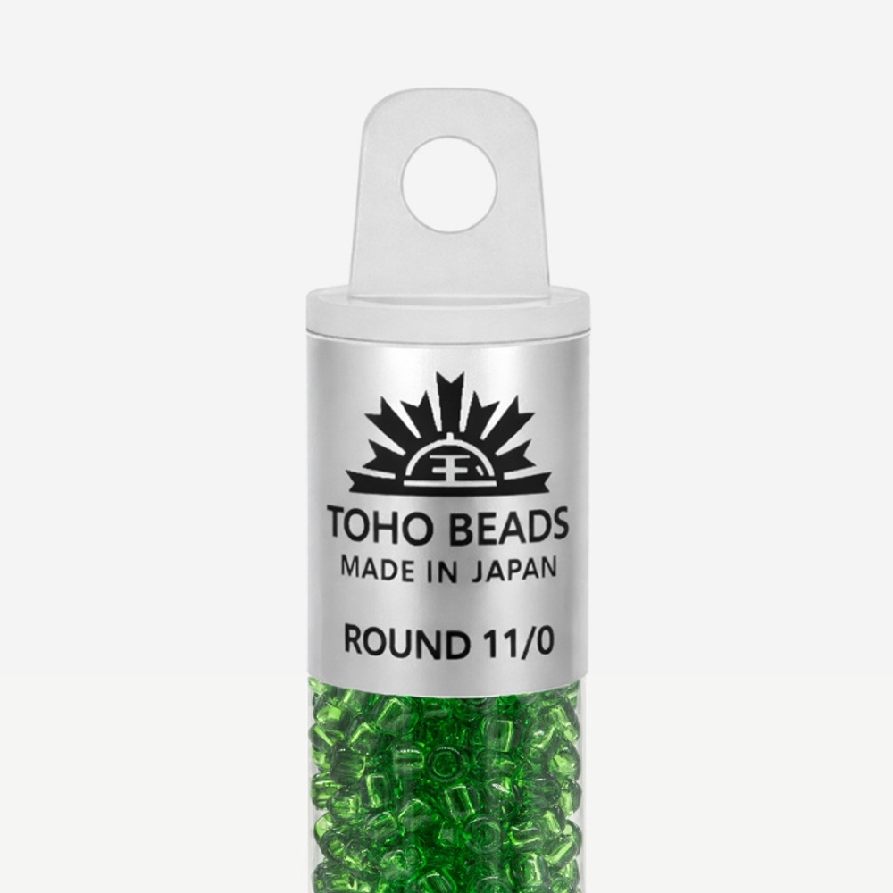 Японский бисер TOHO Round 11/0 (№7), прозрачный