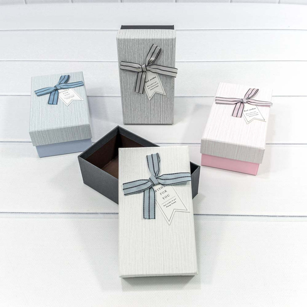 Коробка Ювелирная 15.5х9х8.5 см Набор 4 шт (Микс)