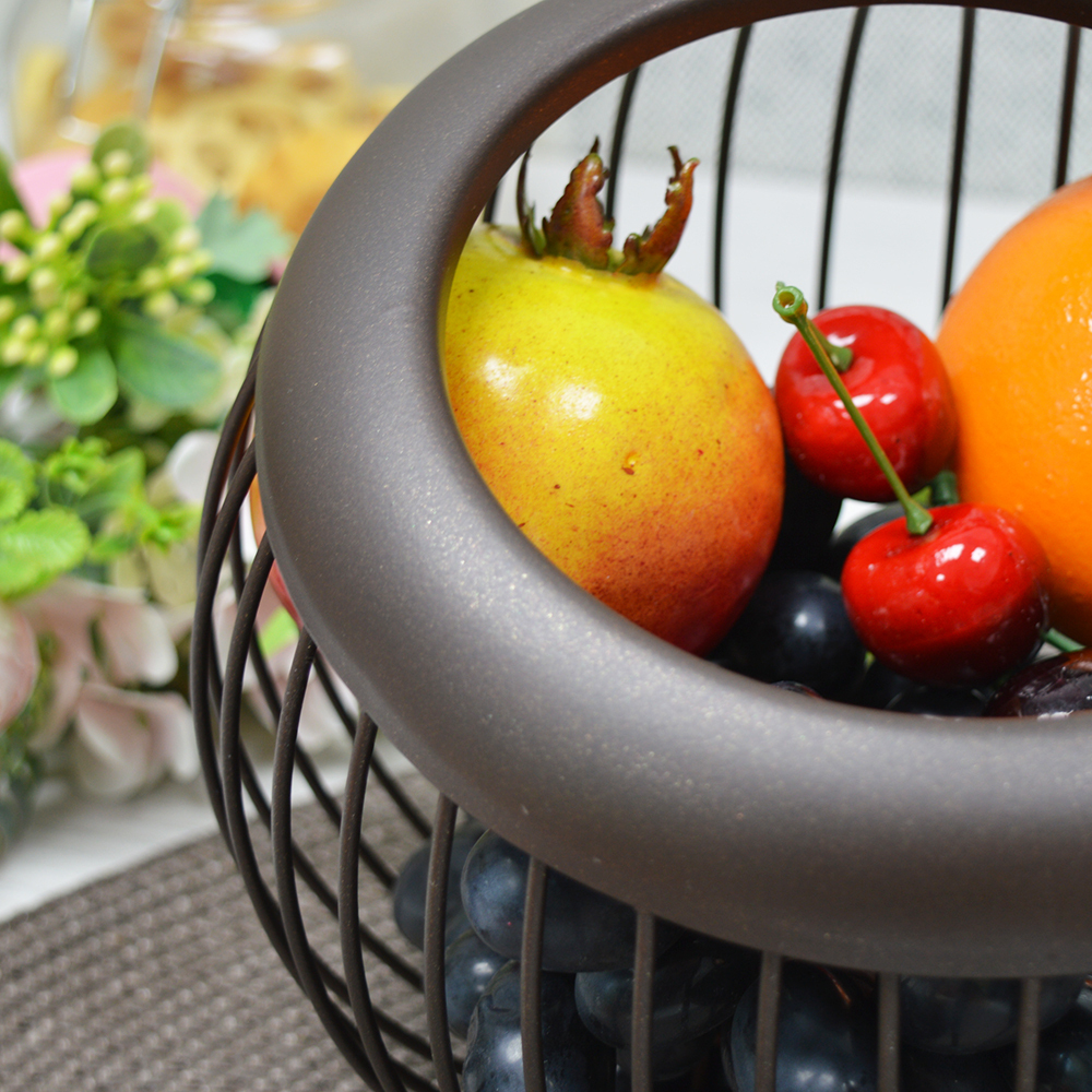 Фруктовница 20см металлическая, 401-083