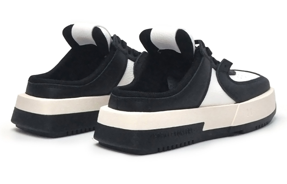 CHOCO CONCERT Cow Leather Stylish Skateboarding Shoes Unisex Black