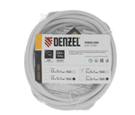 Шнур сетевой Denzel Energy Series, ПВС, 3 м, 3x1 мм, с неразборной вилкой, белый 37666