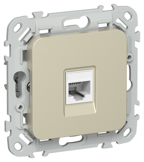 FLITE Розетка телефонная RJ11 категория 3 РТ3-1-ФлШ шампань IEK