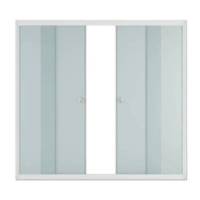 ширма на ванну раздвижная Protection 149х140х6,5 стекло мат. 4мм, бел. профиль MELODIA