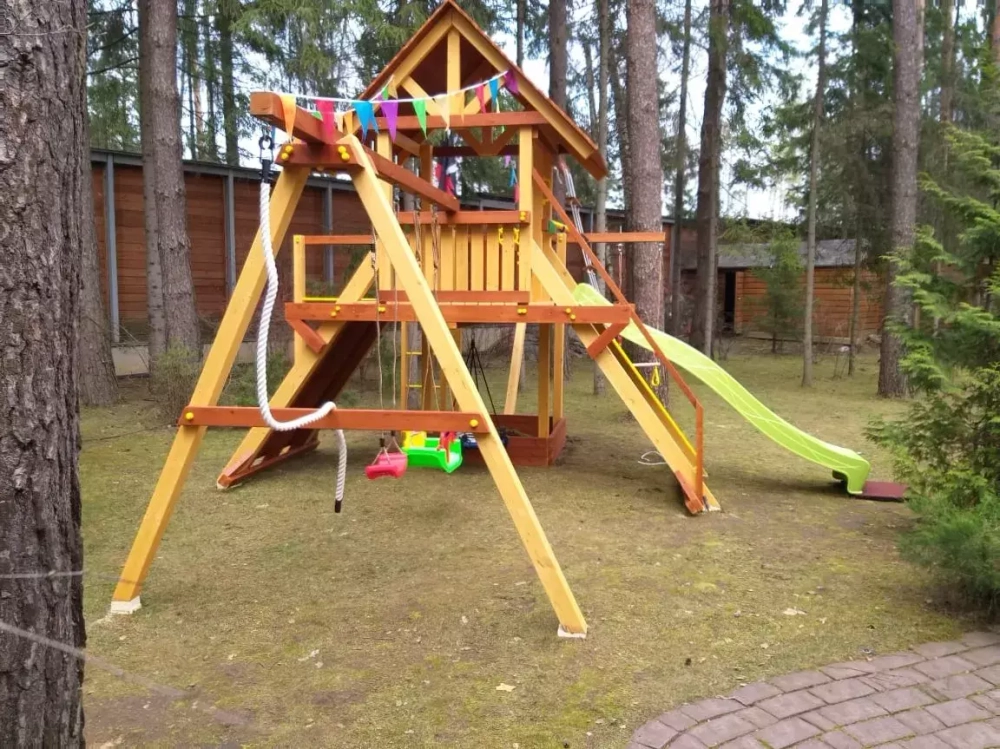 Деревянный игровой комплекс Савушка Lux - 6