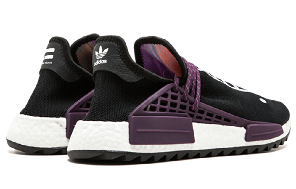 Pharrell Williams x adidas originals Pharrell Hu low-cut sports casual shoes for men and women the same style black and purple