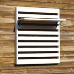 Панель для стен деревянная Эпларо 88х76 см, органайзер хранения из массива сосны для сада, балкона и прихожей, белая