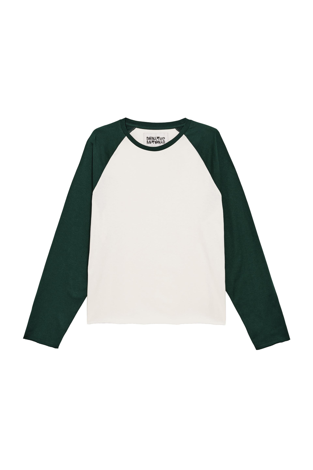 ZARA X BENITO ANTONIO ФУТБОЛКА В СТИЛЕ КОЛОР-БЛОК, ЗЕЛЕНЫЙ