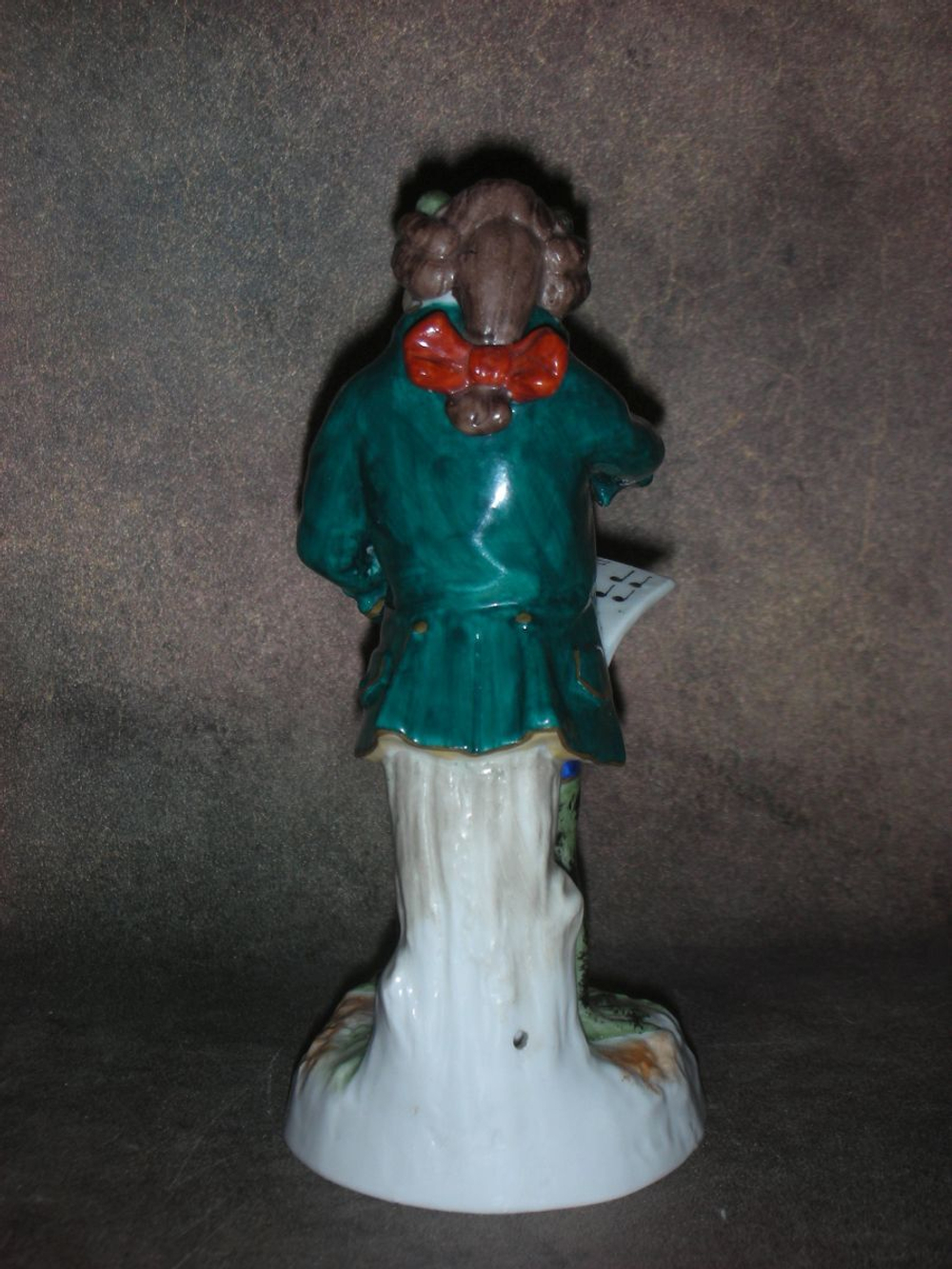 Статуэтка. Фарфор. Лягушка дирижёр. Sitzendorf. Германия