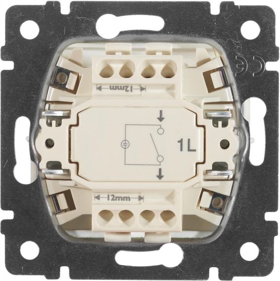 Выключатель Legrand Valena 1-клавишный с индикатором алюминий 16164
