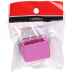 Точилка косметическая с крышкой в пакете, глянцевая, цвет микс, 3,5*3см