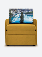 Кресло-кровать "Миник" с подлокотниками Dream Yellow купон Пейзаж