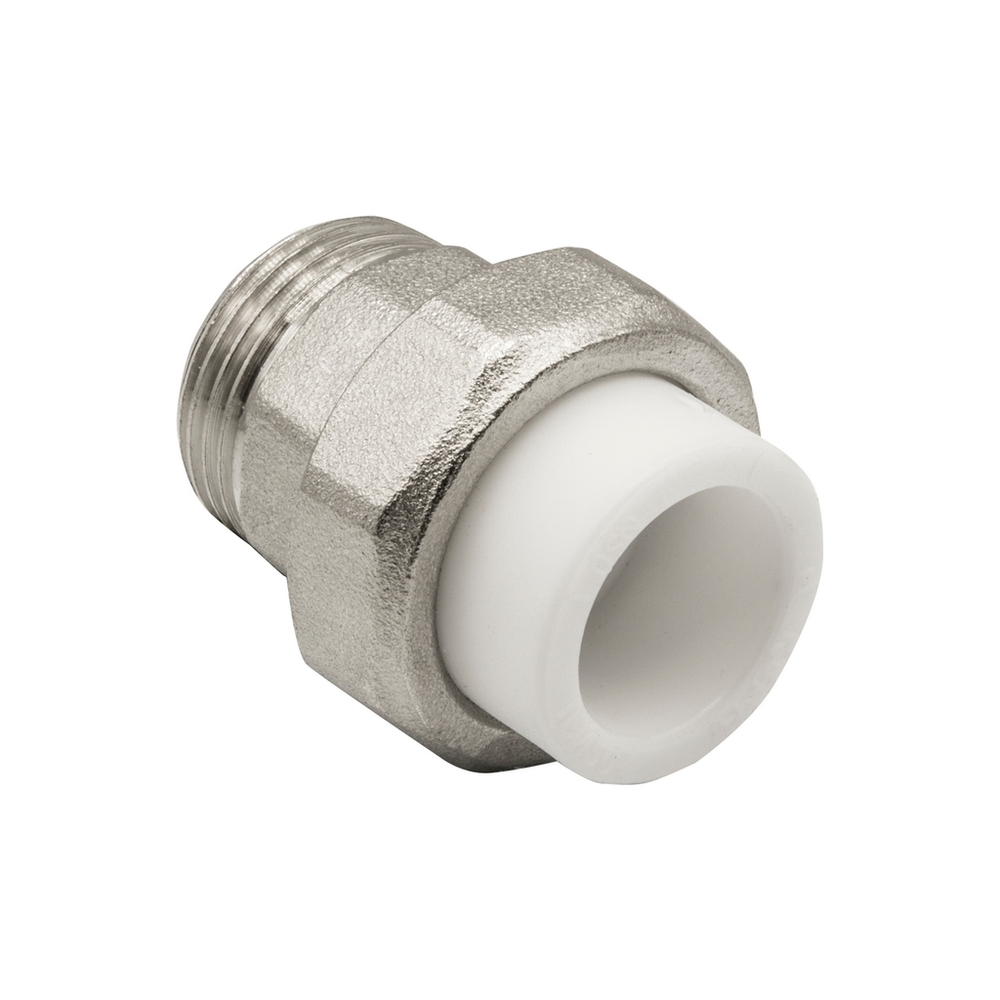 Муфта комб. разъемная, нар 20х3/4" EVER® plast  БЕЛЫЙ (Россия)
