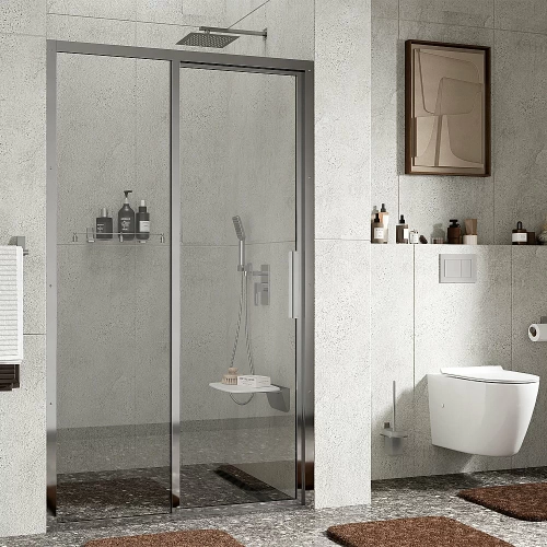 Душевая дверь WasserKRAFT Lopau 32S05L 120 стекло прозрачное/профиль серебро