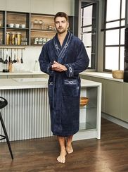 Халат мужской SAMUEL без капюшона Джинс POLENS Турция