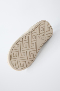 ZARA КОМБИНИРОВАННЫЕ КРОССОВКИ, БЕЛЫЙ