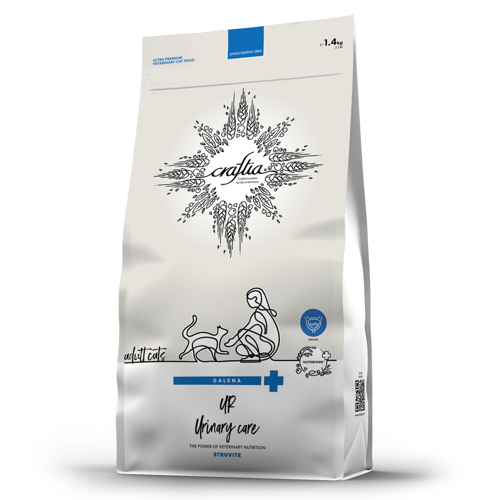 Ветеринарная диета CRAFTIA GALENA CAT URINARY CARE Уринари для кошек для растворения струвитных камней 4.5 кг