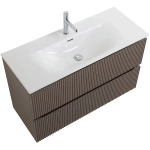 Тумба с раковиной BelBagno UNO-MINI 100 бежевая матовая