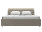 Кровать интерьерная Сицилия 180, Бежевый, Микровельвет, 120869