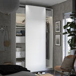 Шкаф-купе PAX HASVIC IKEA комбинация с 4 полками (белый)  240*50*220