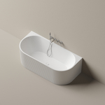 Акриловая ванна Sancos Vivia 1700x800x580 мм, пристенная, с каркасом, со сливом-переливом, донным клапаном"сlick-сlack", цвет белый, арт. FB25