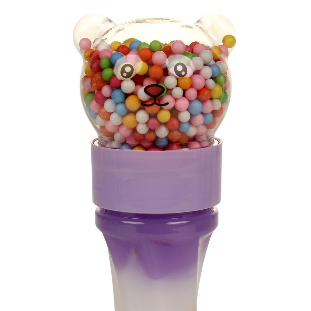 Лизун колба мишка с шариками 180г, 6 цвета микс, с-30825л