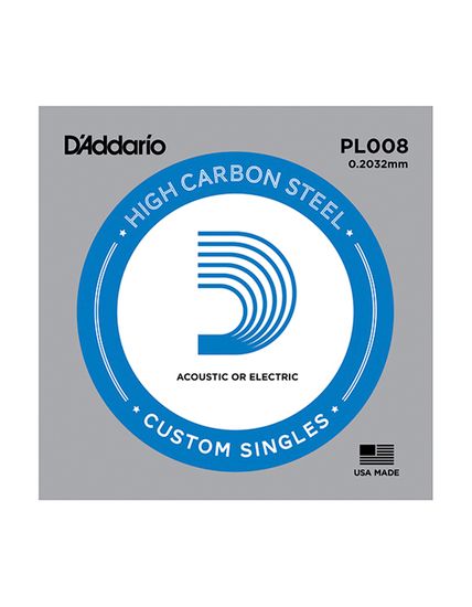 Струна для акустической и электрогитары D'ADDARIO PL008