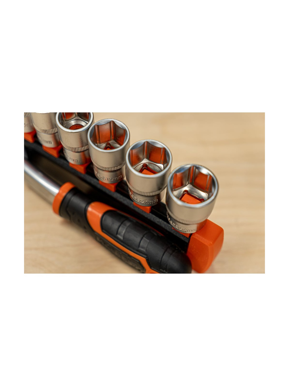 Набор торцевых головок с трещоткой Gigant 1/2, 11 предметов, 56 зубьев, размеры 10-22мм, GAS 11