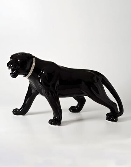 Boxer Статуэтка Черная Пантера с кристаллами Swarowski