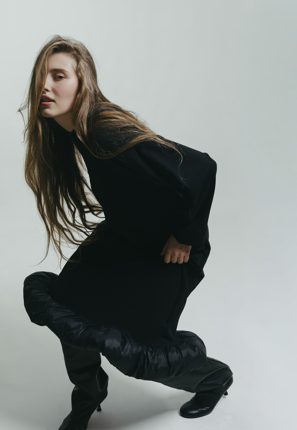 Платье Girls Thumbelina Dress with Long Sleeves, Short, Black and Black