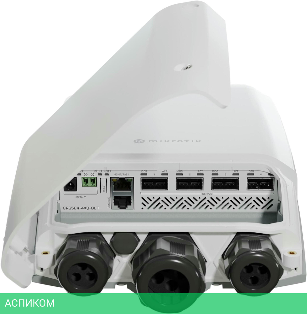 Коммутатор Mikrotik CRS504-4XQ-OUT